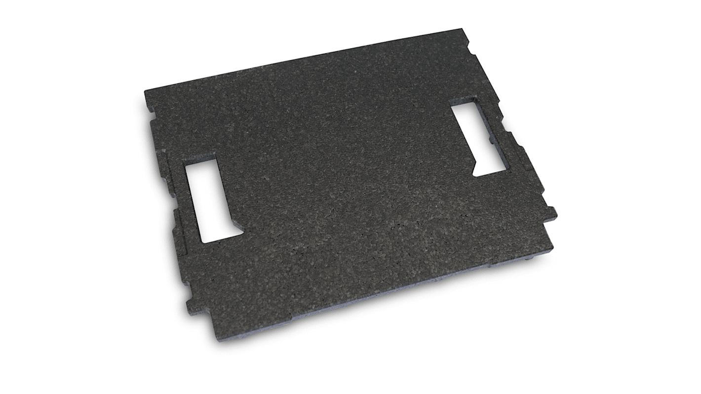 BS SYSTEMS 6000003670 Medium Density Rectangular Foam Insert, For Use With L-BOXX 102, L-BOXX 136, L-BOXX 238, L-BOXX