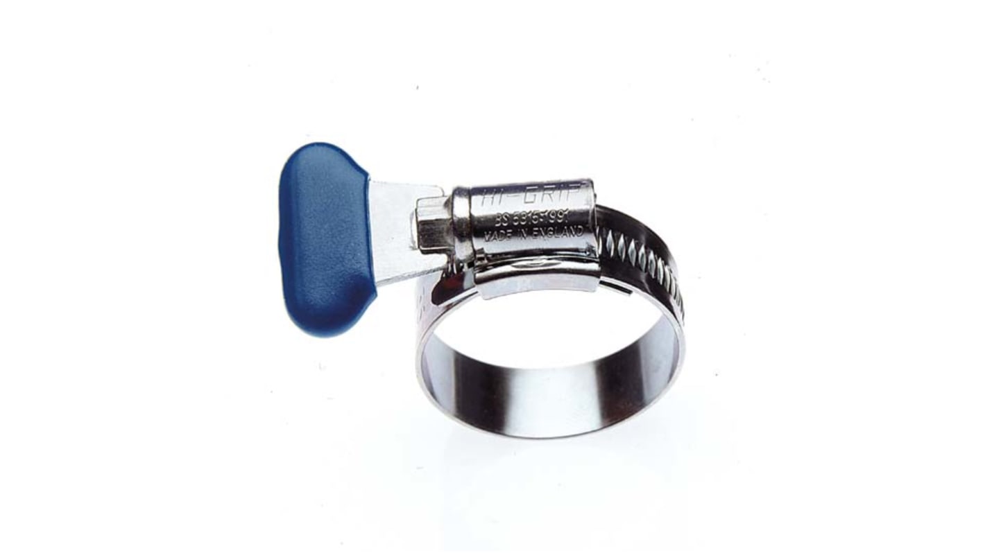 HI-GRIP Stainless Steel Wing Hose Clip, 0.9mm Band Width, 80mm ID