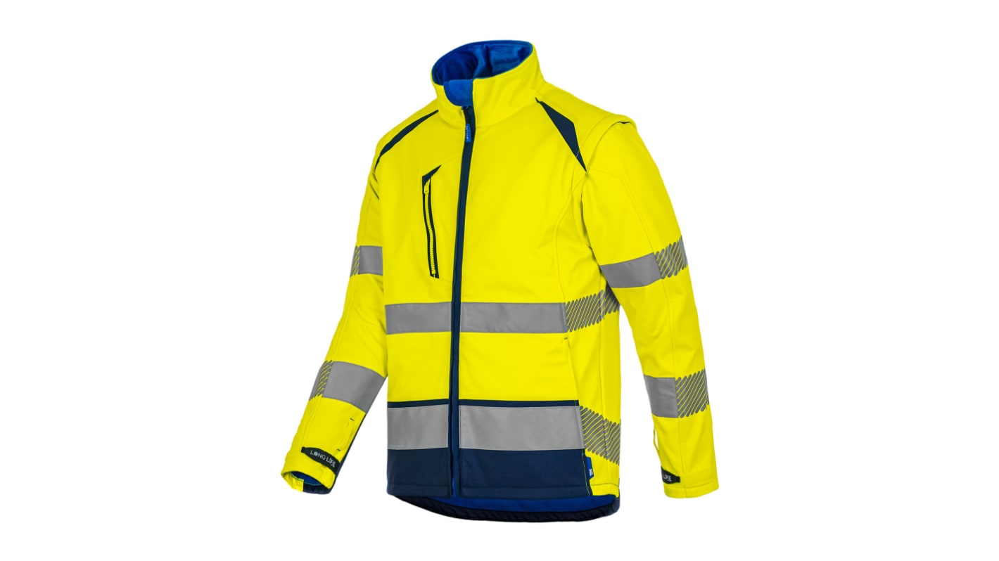 Softshell Haute Visibilité T2S BLOUSLGH01, Jaune/Bleu marine, taille M, Unisexe