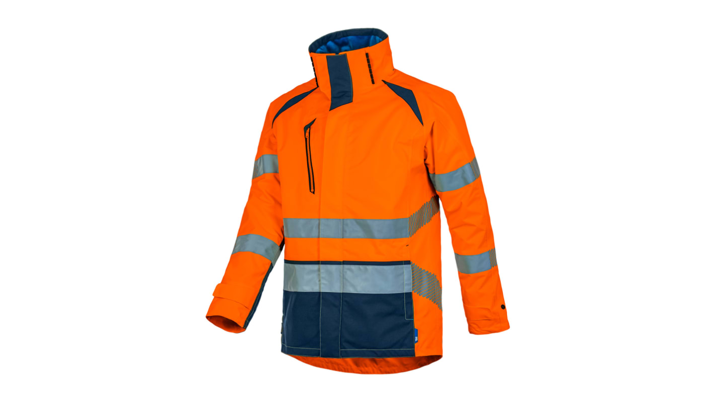 Parka haute visibilité T2S PARKALGH01, Orange/bleu marine, taille M, Unisexe