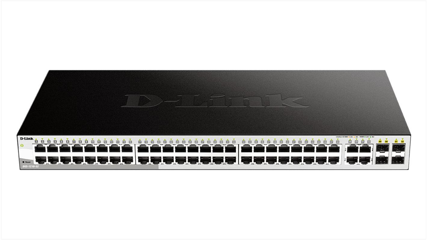D-Link 52-Port Gigabit Smart Managed Switch, Smart 52 Port Smart Switch, EU