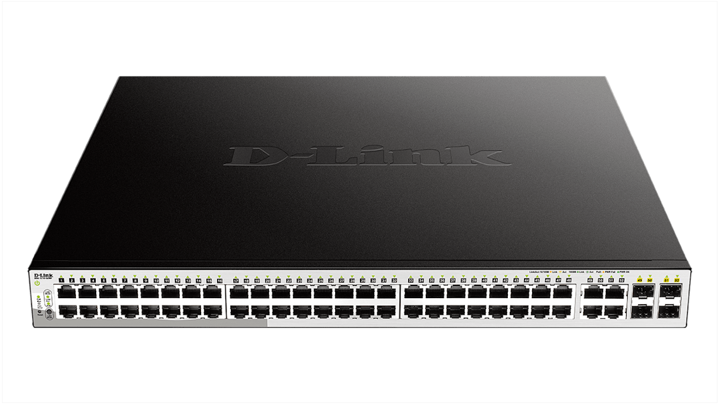D-Link 52-Port Gigabit Smart Managed Max PoE Switch, Smart 52 Port Smart Switch With PoE EU