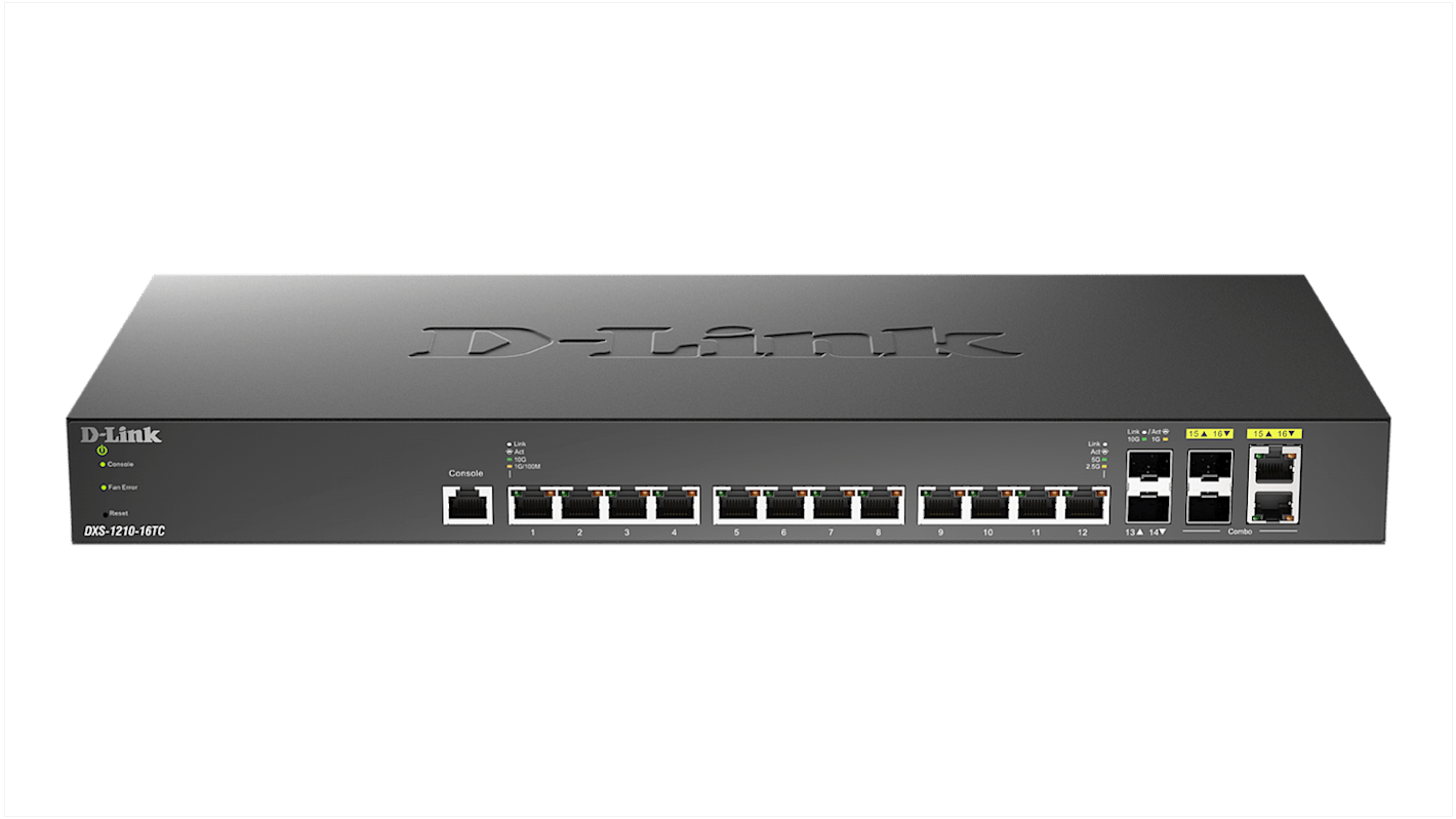 D-Link 16-Port 10G Multi-Gigabit Smart Managed Switch, Smart 16 Port Smart Switch, EU
