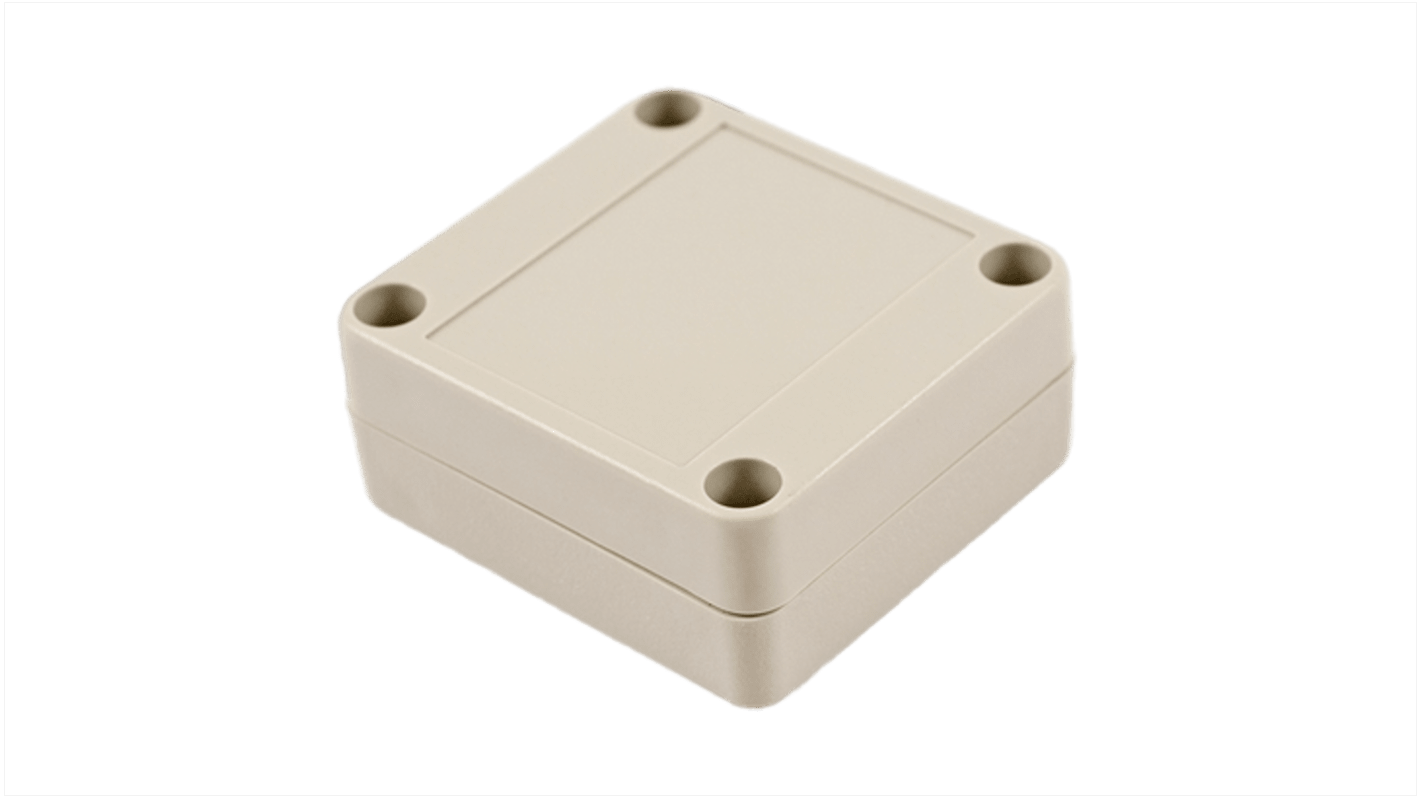 Hammond RP Series Light Grey ABS General Purpose Enclosure, IP65, Light Grey Lid, 65 x 60 x 28mm