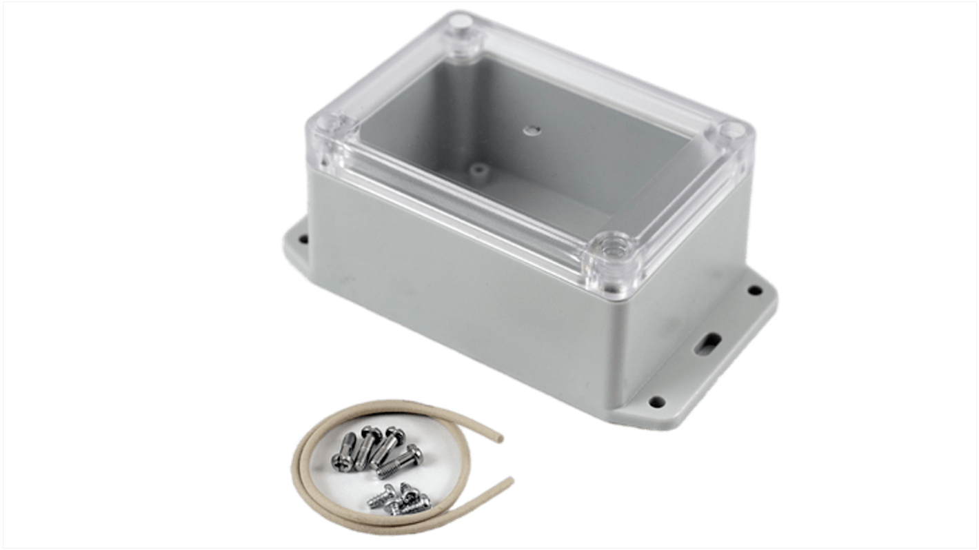 Caja de uso general Hammond de Policarbonato Gris claro, 105 x 75 x 55mm, IP65