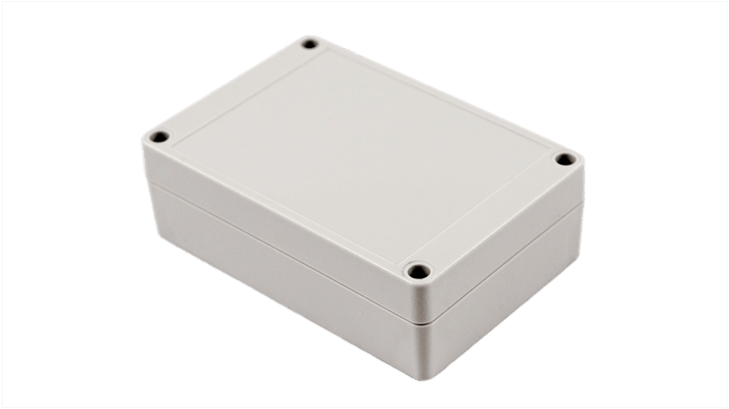 Hammond RP Series Light Grey Polycarbonate General Purpose Enclosure, IP65, Light Grey Lid, 125 x 85 x 40mm