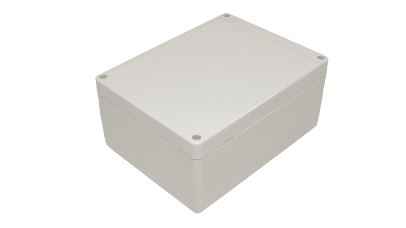 Hammond RP Series Light Grey ABS General Purpose Enclosure, IP65, Light Grey Lid, 165 x 125 x 75mm