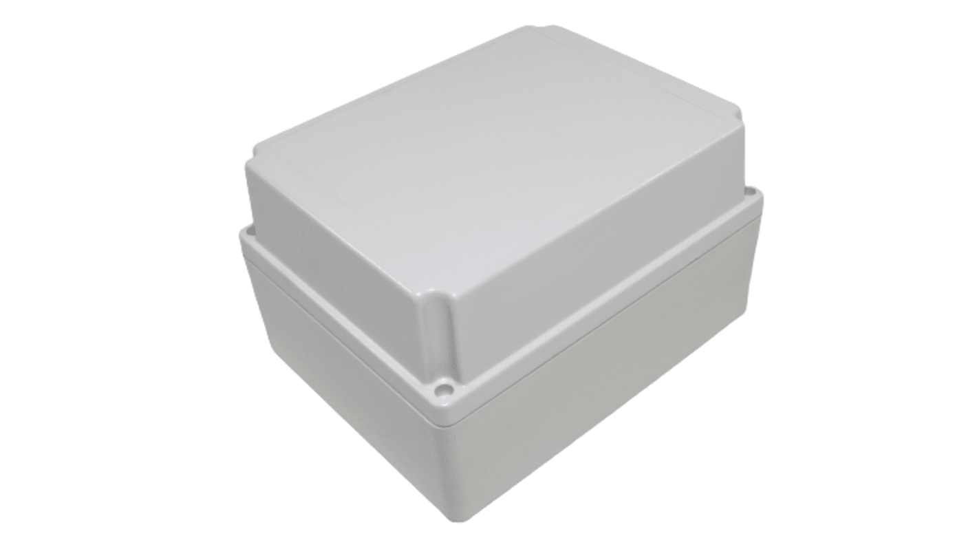 Hammond RP Series Light Grey Polycarbonate General Purpose Enclosure, IP65, Light Grey Lid, 186 x 146 x 110mm