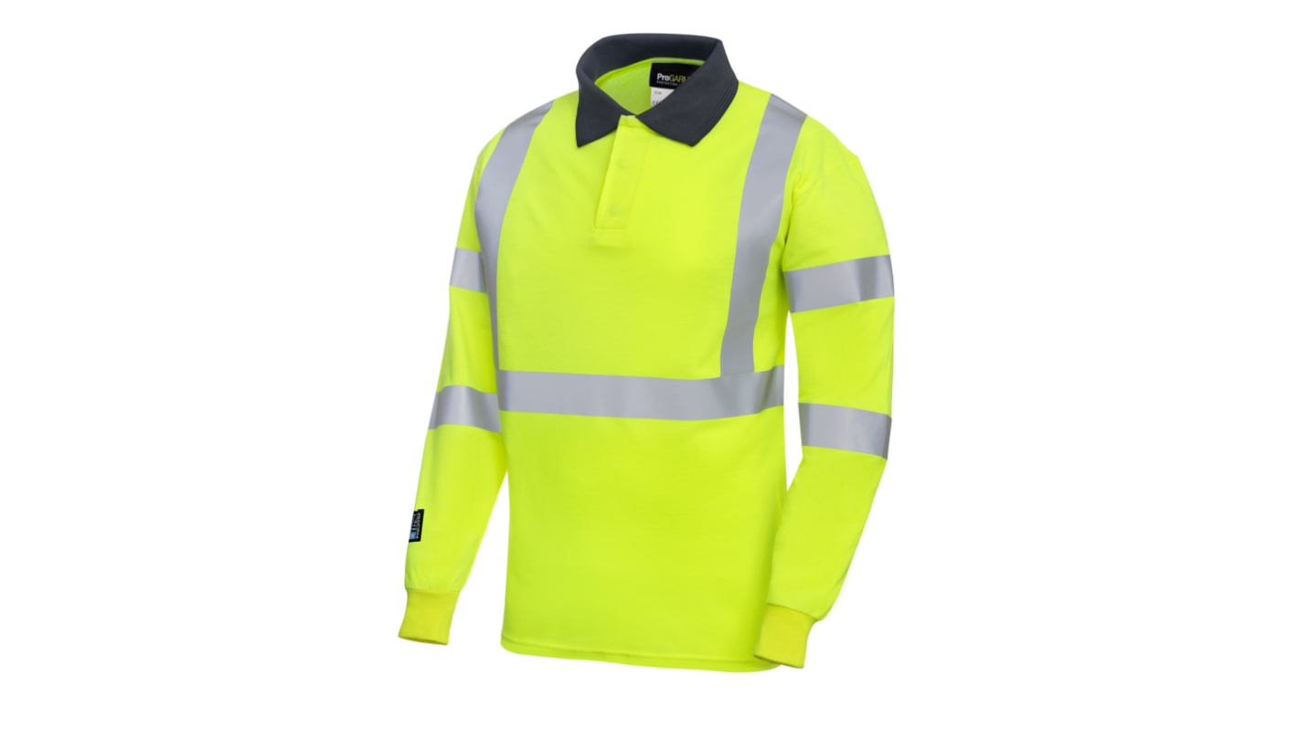 ProGARM Hi-Viz Yellow Arc Flash Polo, 4XL Hi-Vis