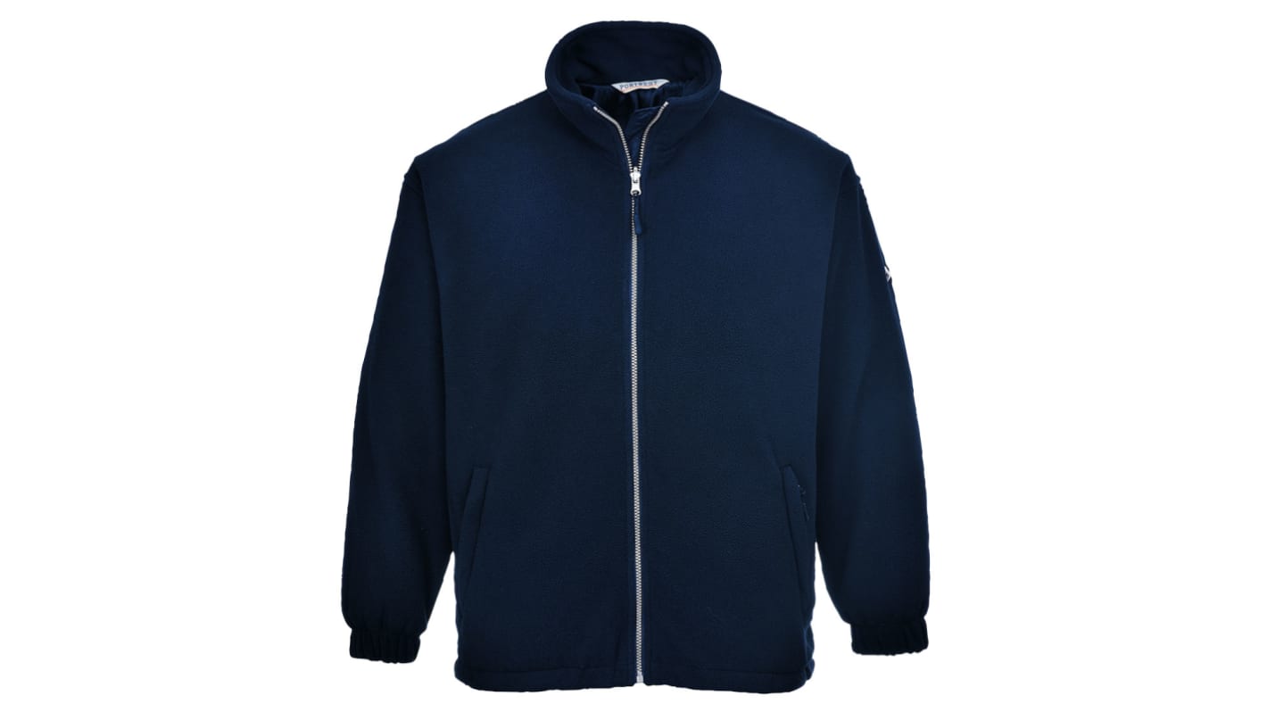 Portwest F285 Unisex Fleece-Jacke, 100 % Polyester Marineblau, Größe Double Extra Large