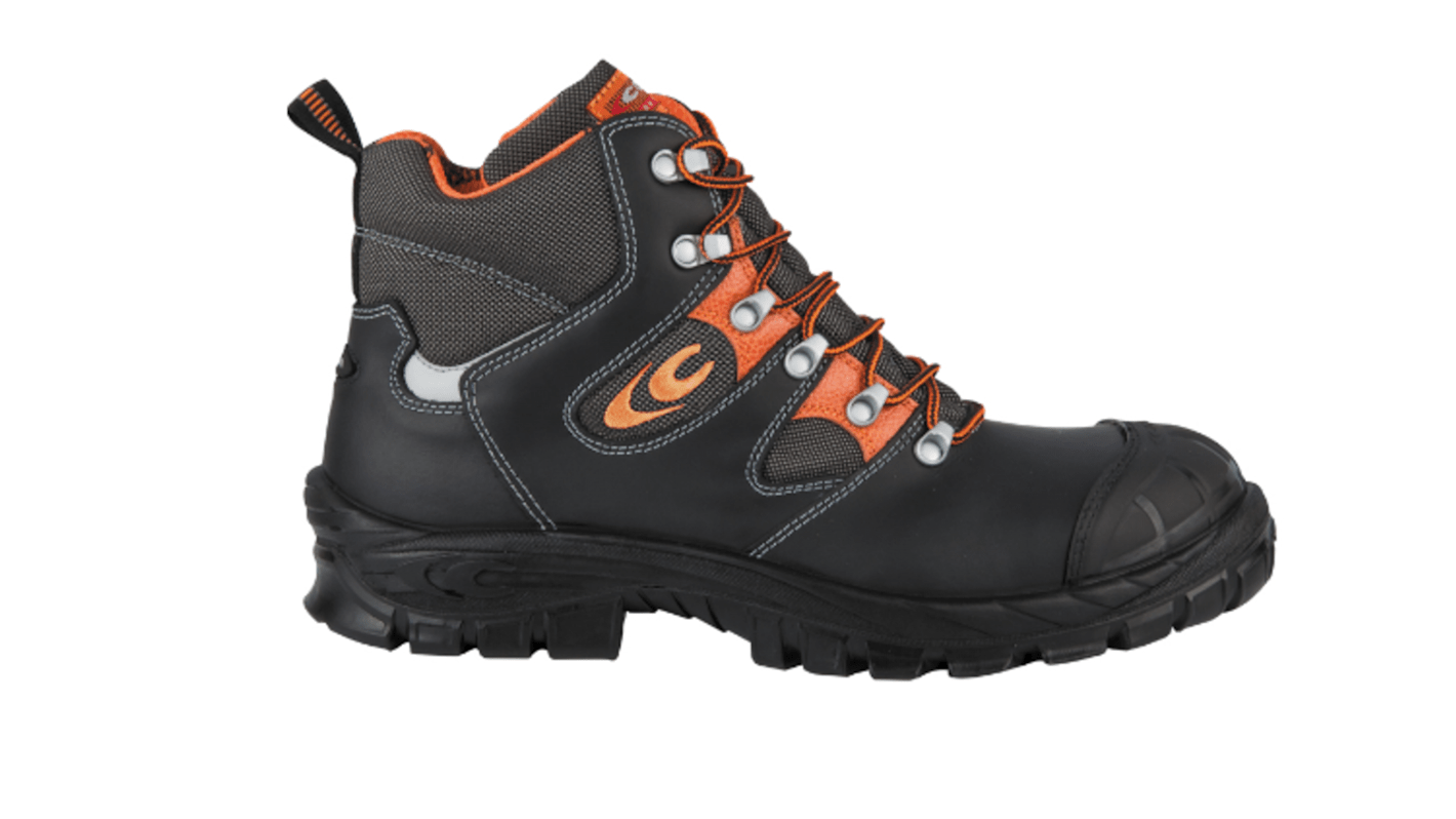 Goliath TROLL, Unisex, Sicherheitsstiefel Schwarz, Orange, mit Zehen-Schutzkappe , Größe 39 / UK 6