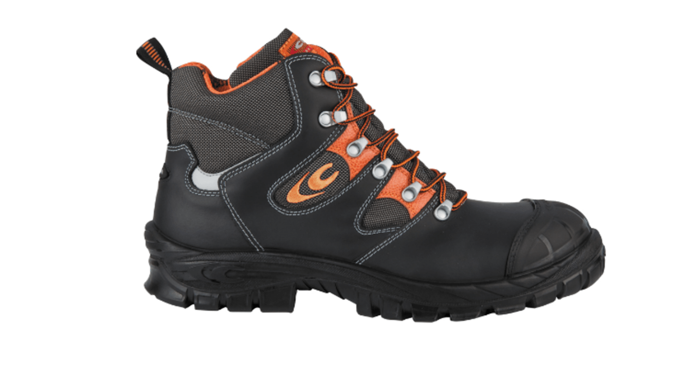 Cofra TROLL S3S CI LG SC FO SR Black, Orange Non Metallic Toe Capped Unisex Safety Boots, UK 11, EU 46