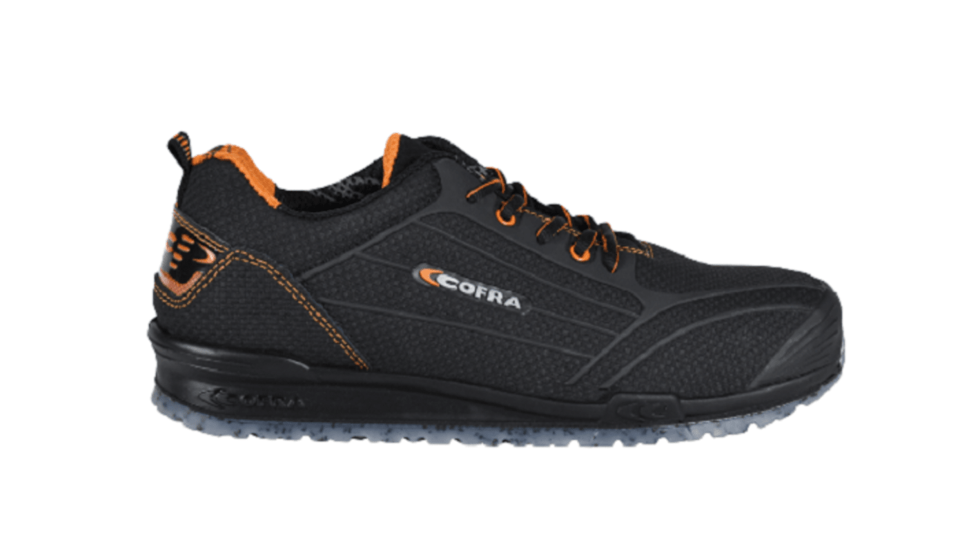 Goliath CREGAN Unisex Black Toe Capped Safety Shoes, UK 4, EU 37