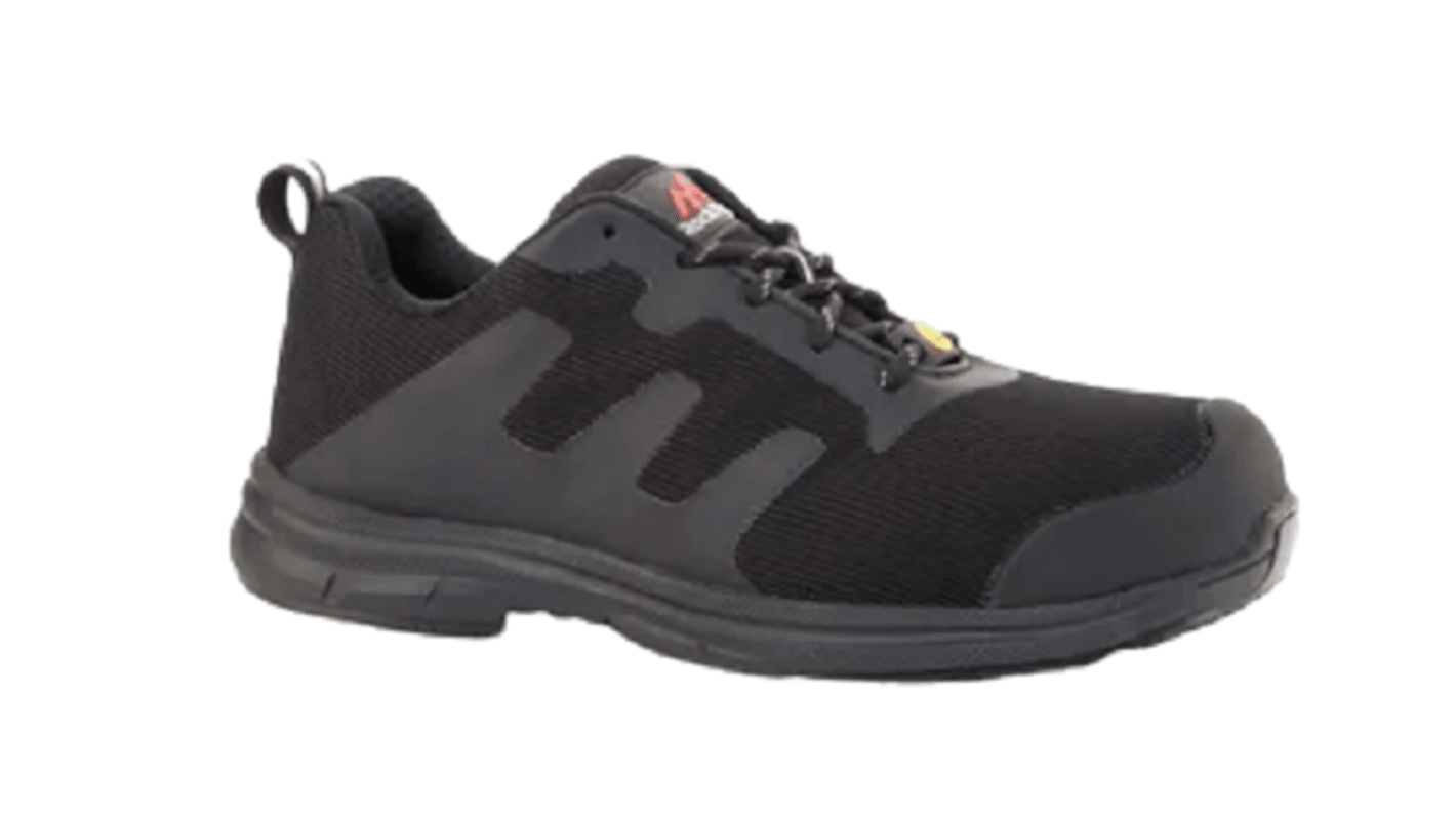 Goliath Faradri Unisex Black Toe Capped Safety Shoes, UK 7, EU 41