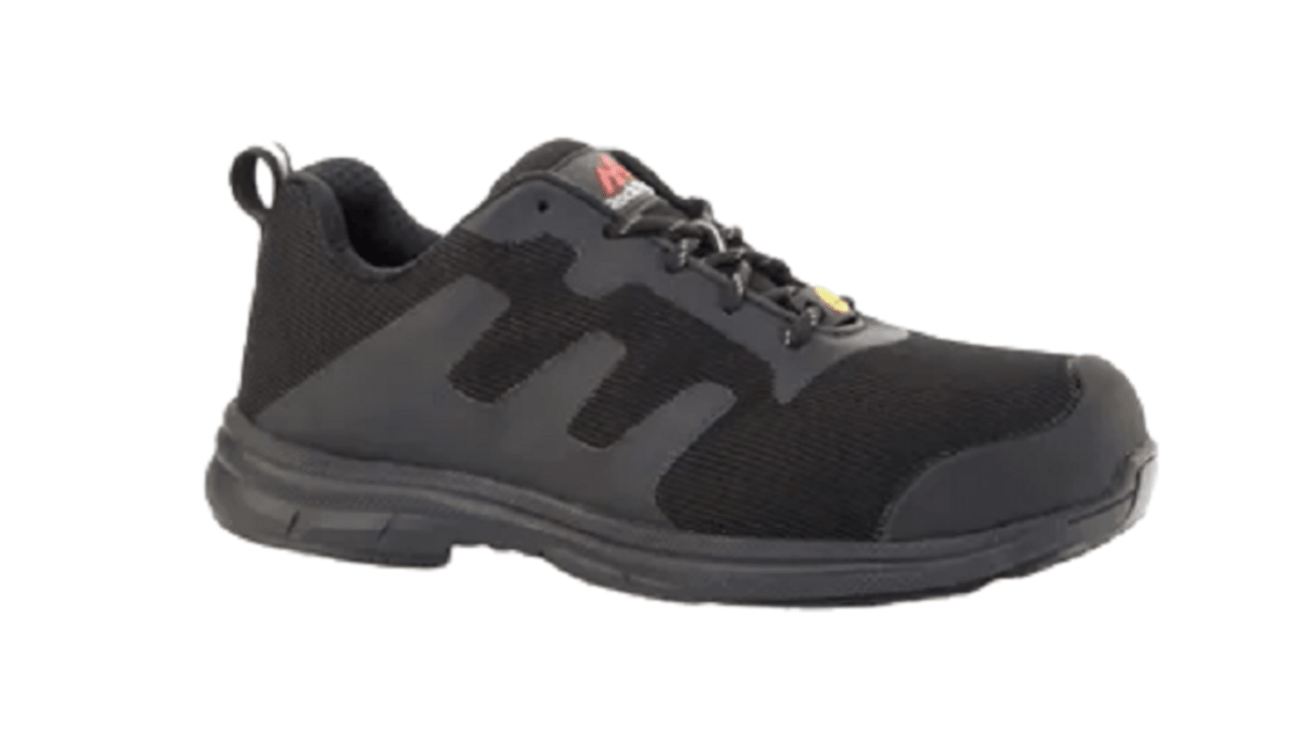 Goliath Faradri Unisex Black Toe Capped Safety Shoes, UK 9, EU 43