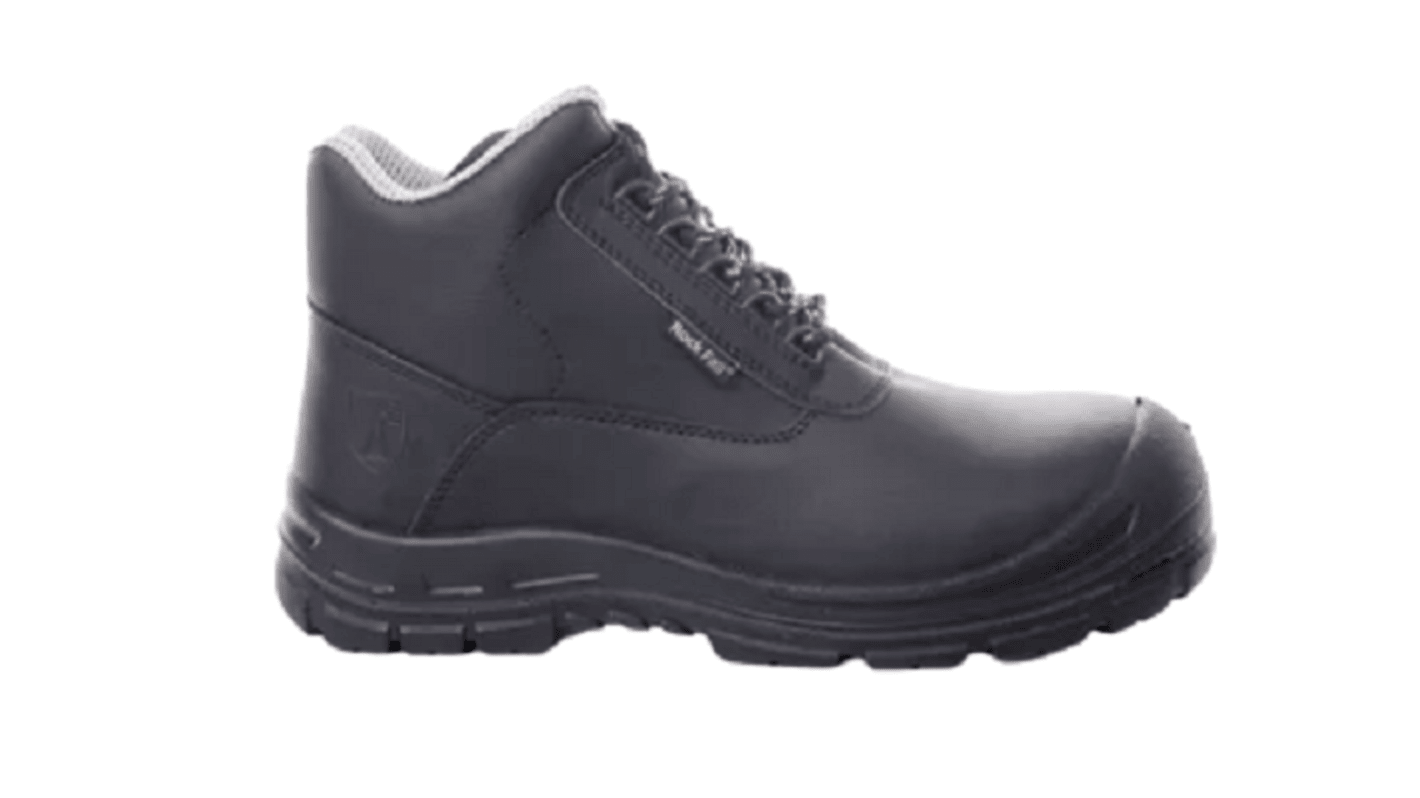 Magnum Rhodium Black Fibreglass Toe Capped Unisex Safety Boot, UK 10, EU 44