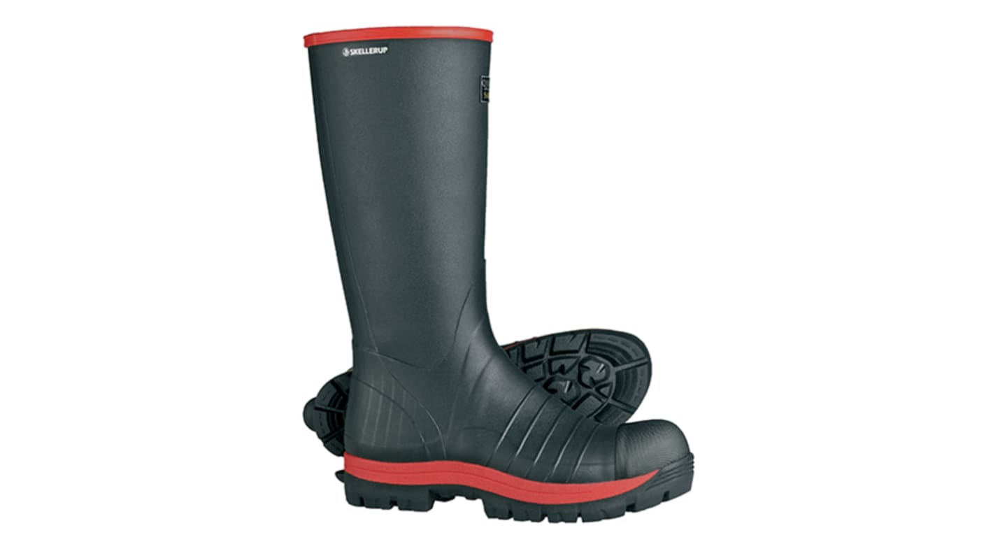 Goliath Quatro Black, Red Steel Toe Capped Unisex Safety Boot, UK 5, EU 39