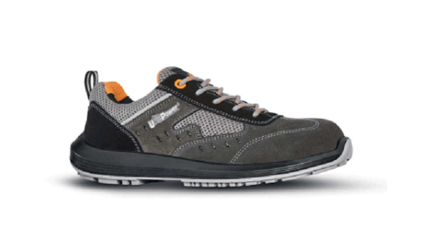 RR20196 10 UPower Rock Roll Unisex Grey Toe Capped Safety Trainers UK 10 EU 44 RS