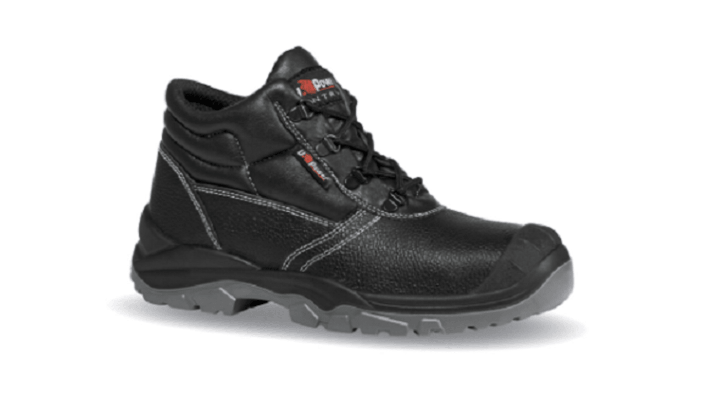 UPower Entry Black Steel Toe Capped Unisex Safety Boot, UK 9, EU 43