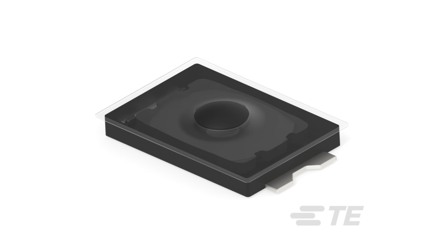 TE Connectivity Black Cap Tactile Switch, SPST 20mA 0.85mm Surface Mount
