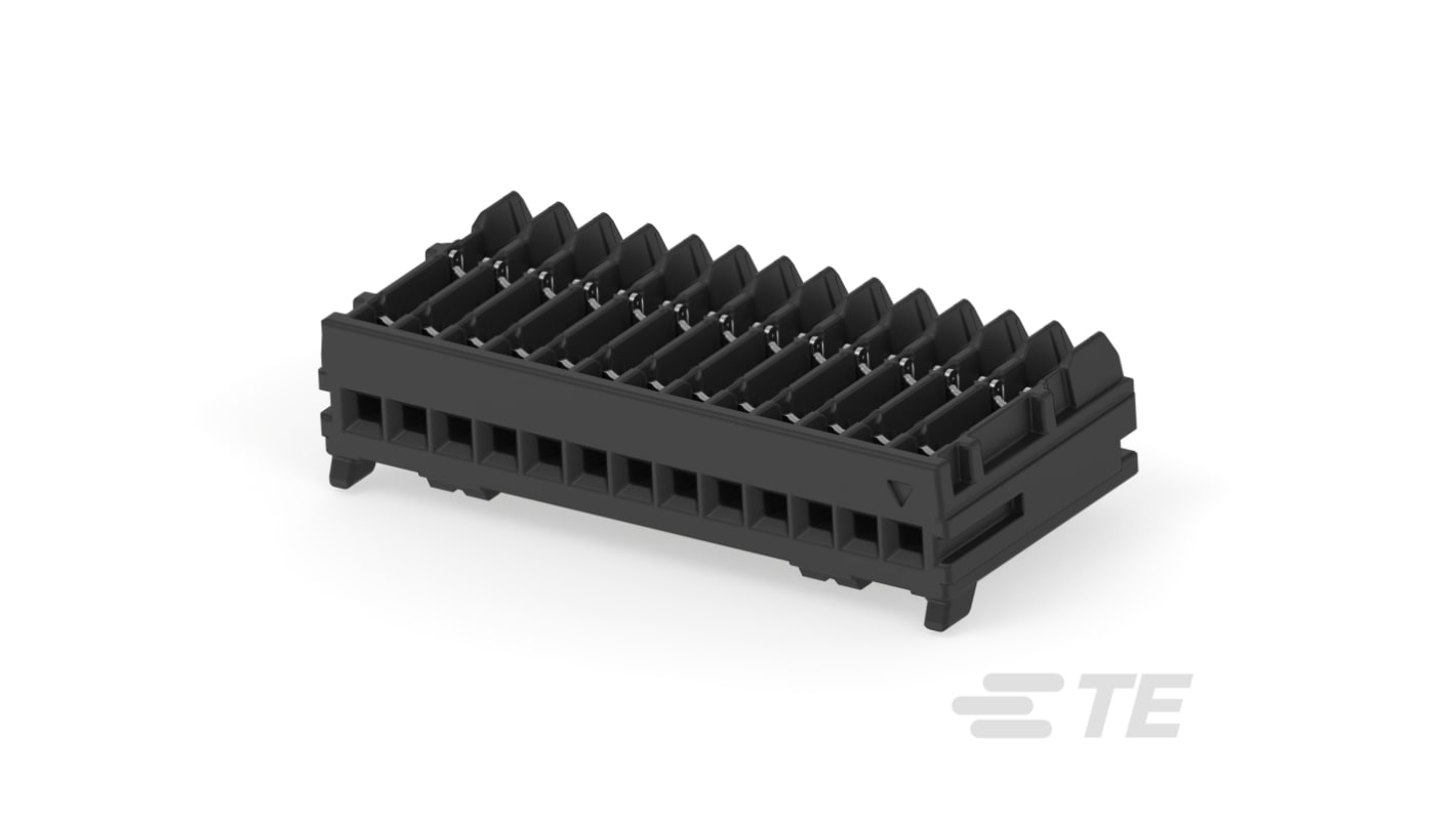 TE Connectivity MICRO CT Series Straight Cable Mount, IDC PCB Socket, 13-Contact, 1-Row, 1.2mm Pitch, IDC Termination