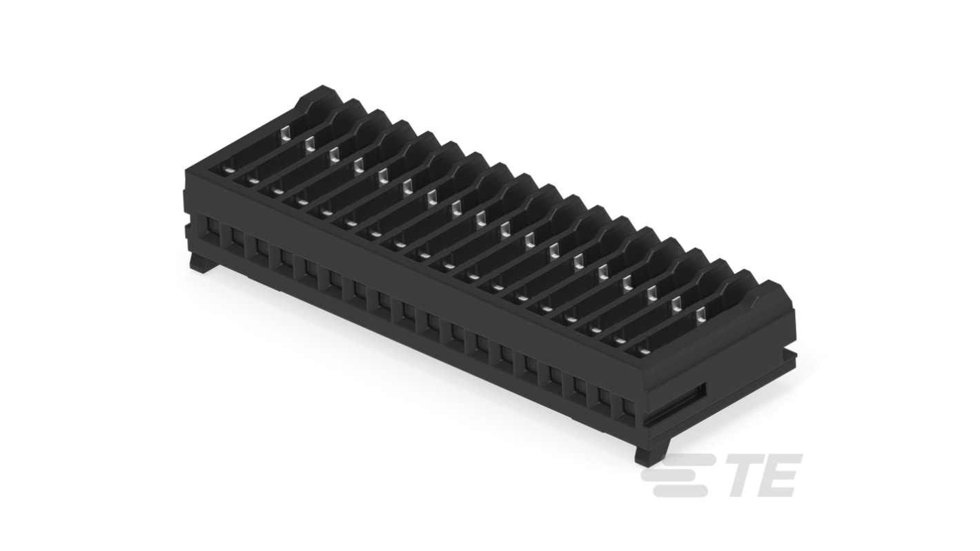 TE Connectivity MICRO CT Series Straight Cable Mount, IDC PCB Socket, 18-Contact, 1-Row, 1.2mm Pitch, IDC Termination