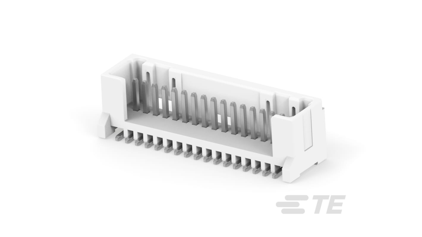 Conector macho para PCB TE Connectivity serie MICRO CT de 17 vías, 1 fila, paso 1.2mm, Montaje en placa