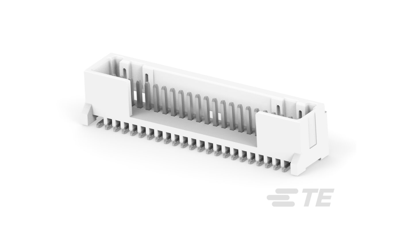 TE Connectivity MICRO CT Series Straight Board Mount PCB Header, 23 Contact(s), 1.2mm Pitch, 1 Row(s)