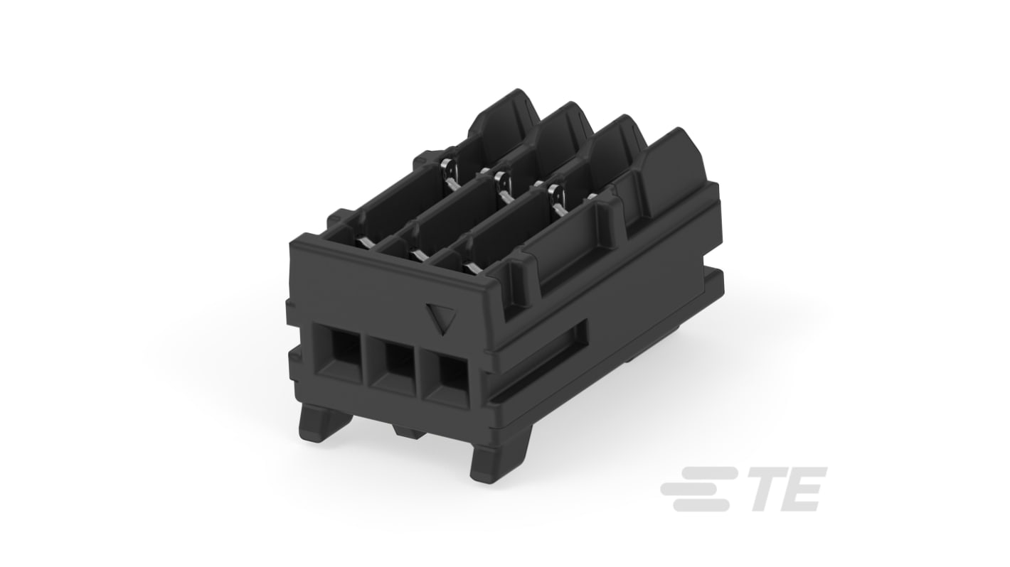 TE Connectivity MICRO CT Series Straight Cable Mount, IDC PCB Socket, 3-Contact, 1-Row, 1.2mm Pitch, IDC Termination