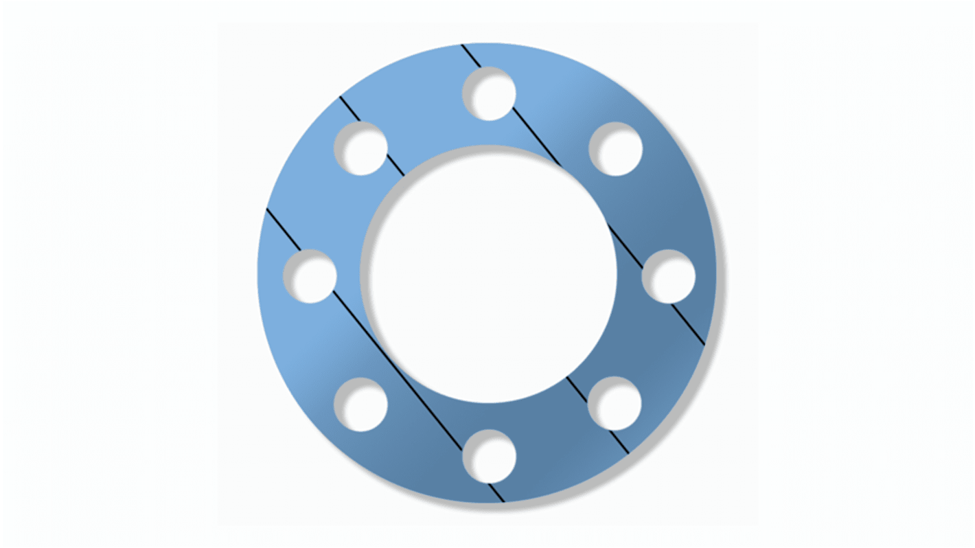 RS PRO Compressed Fiber Inside Bolt Gasket, 324mm Bore, 409.5mm Outer Diameter