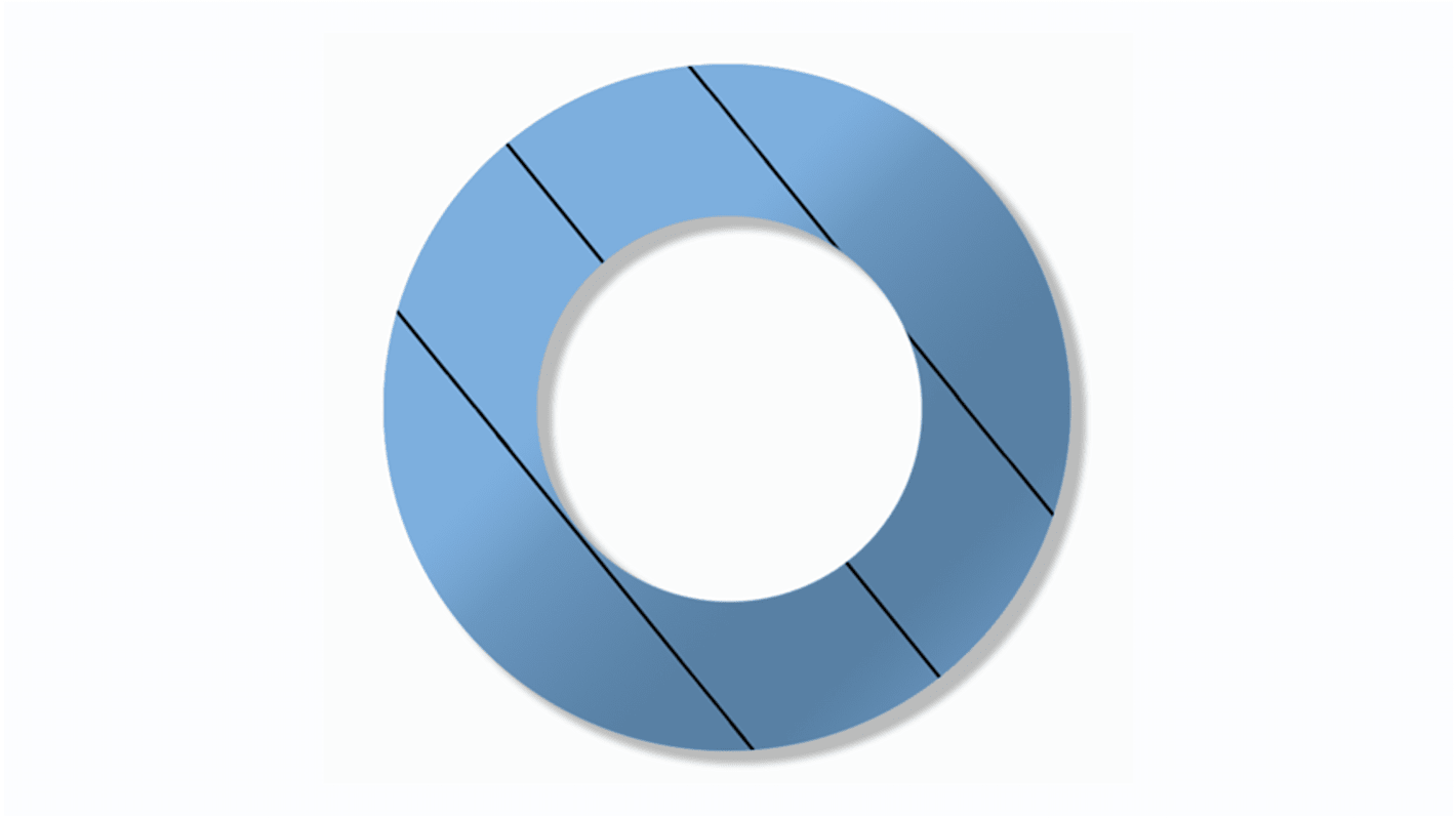 RS PRO Innenbolzen Gepresste Fasern, Innen-Ø 169mm / Außen-Ø 218mm, Stärke 1.5mm