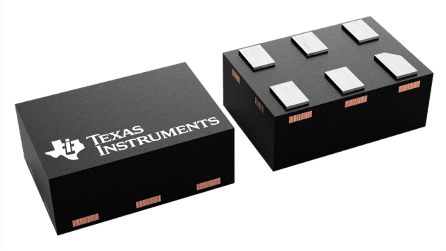 Texas Instruments TPD4E001DPKT, 9-Element Uni-Directional TVS Diode, 100W, 6 Pin-Pin USON