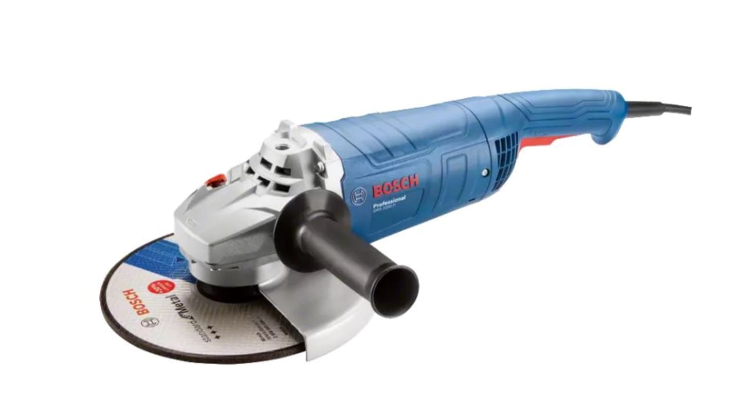 Bosch GWS 2200 P 230mm Corded Angle Grinder, UK Plug