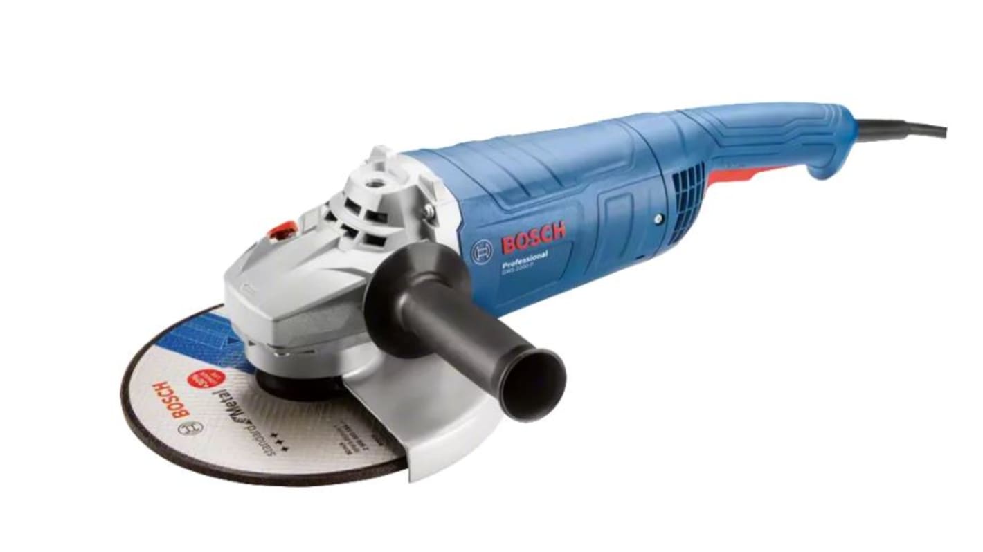 Bosch GWS 2200 P 230mm Corded Angle Grinder, UK Plug