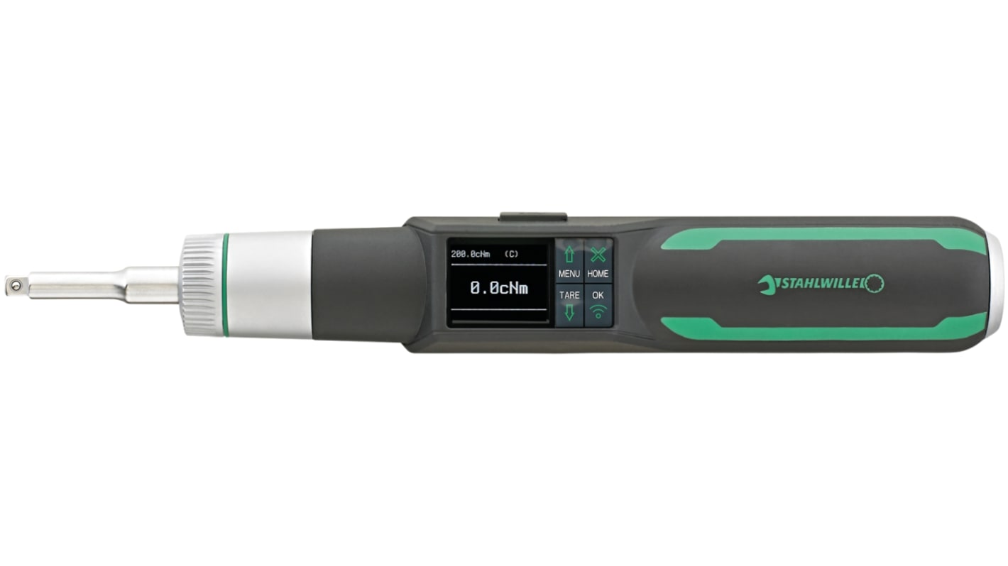 STAHLWILLE Digital Square Torque Screwdriver, 0.3 → 3Nm, 1/4'' Drive, No