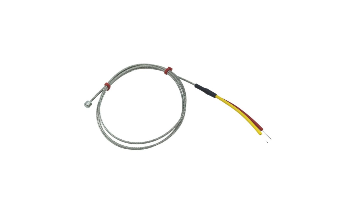 Termopar tipo K RS PRO, Ø sonda 6mm x 4mm, temp. máx +400°C, cable de 1m, conexión Extremo de cable pelado