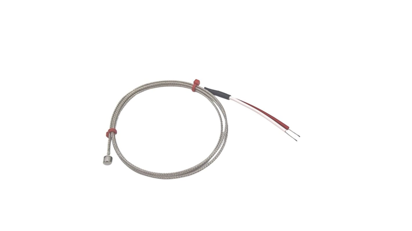 Termopar tipo K RS PRO, Ø sonda 3.2mm x 4mm, temp. máx +400°C, cable de 1m, conexión Extremo de cable pelado