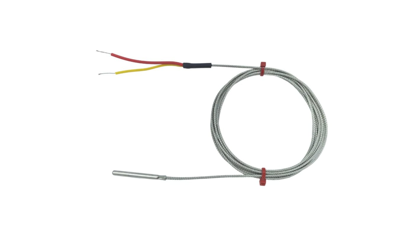 RS PRO Type K Grounded Thermocouple 100mm Length, 4.76mm Diameter, -60°C → +350°C