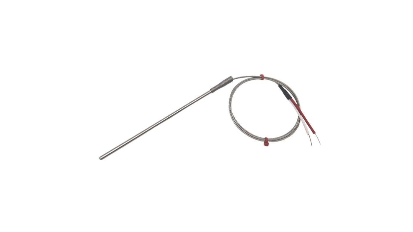 Termopar tipo K RS PRO, Ø sonda 4.5mm x 150mm, temp. máx +350°C, cable de 1m, conexión Extremo de cable pelado