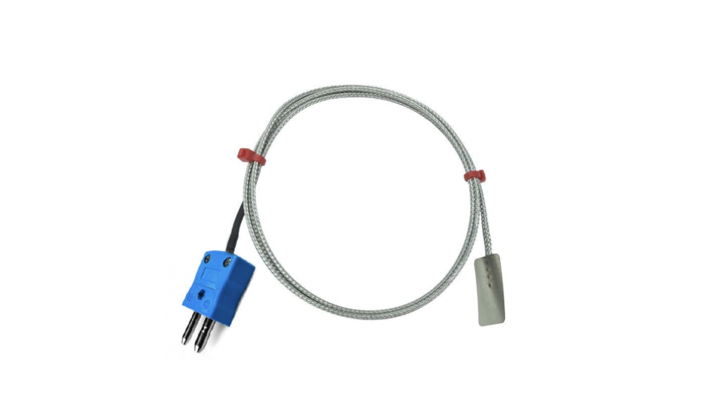 Termopar tipo K RS PRO, Ø sonda 13mm x 2m, temp. máx +350°C, cable de 2m, conexión Conector macho estándar