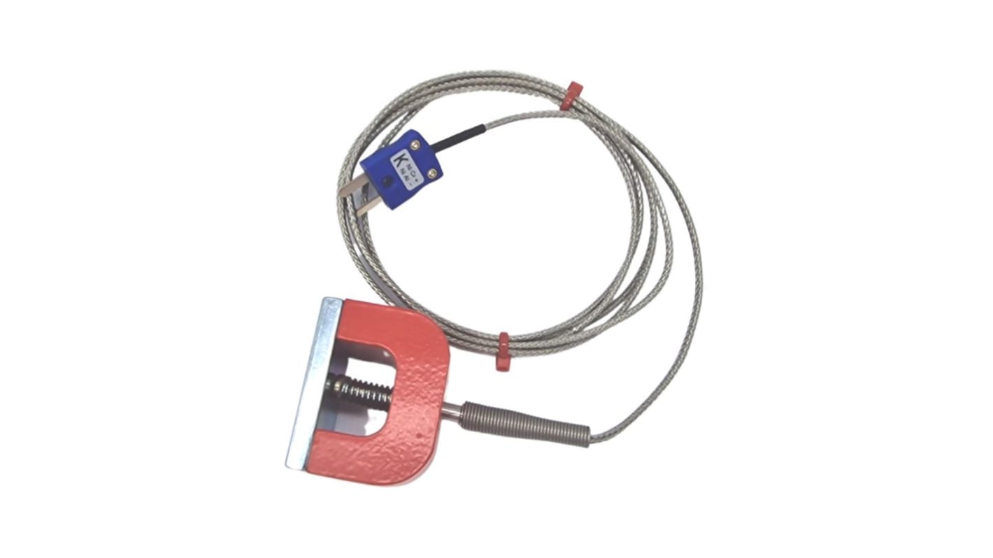 RS PRO Type K Horseshoe Magnet Thermocouple 1.5m Length, 30mm Diameter, -50°C → +250°C
