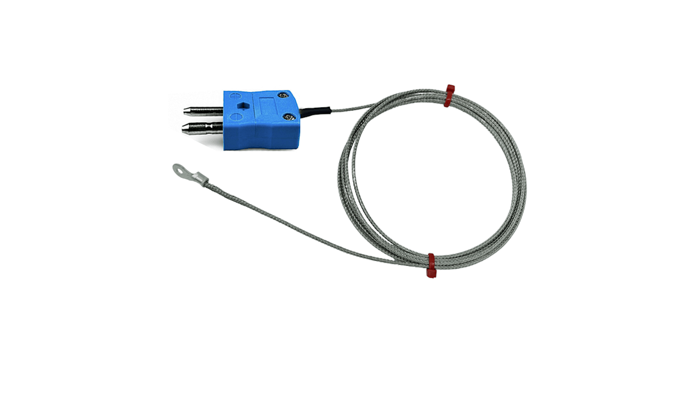 RS PRO Type K Washer Thermocouple 2m Length, 10mm Diameter → +350°C