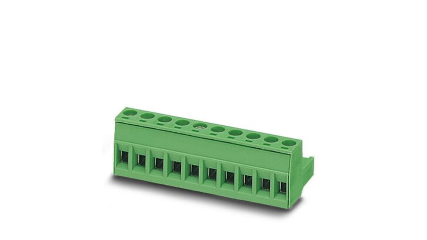Phoenix Contact, 5.08mm Pitch, MSTB, 6 Way, Pluggable Terminal Block, PCB Mount, Screw Termination, 1757051