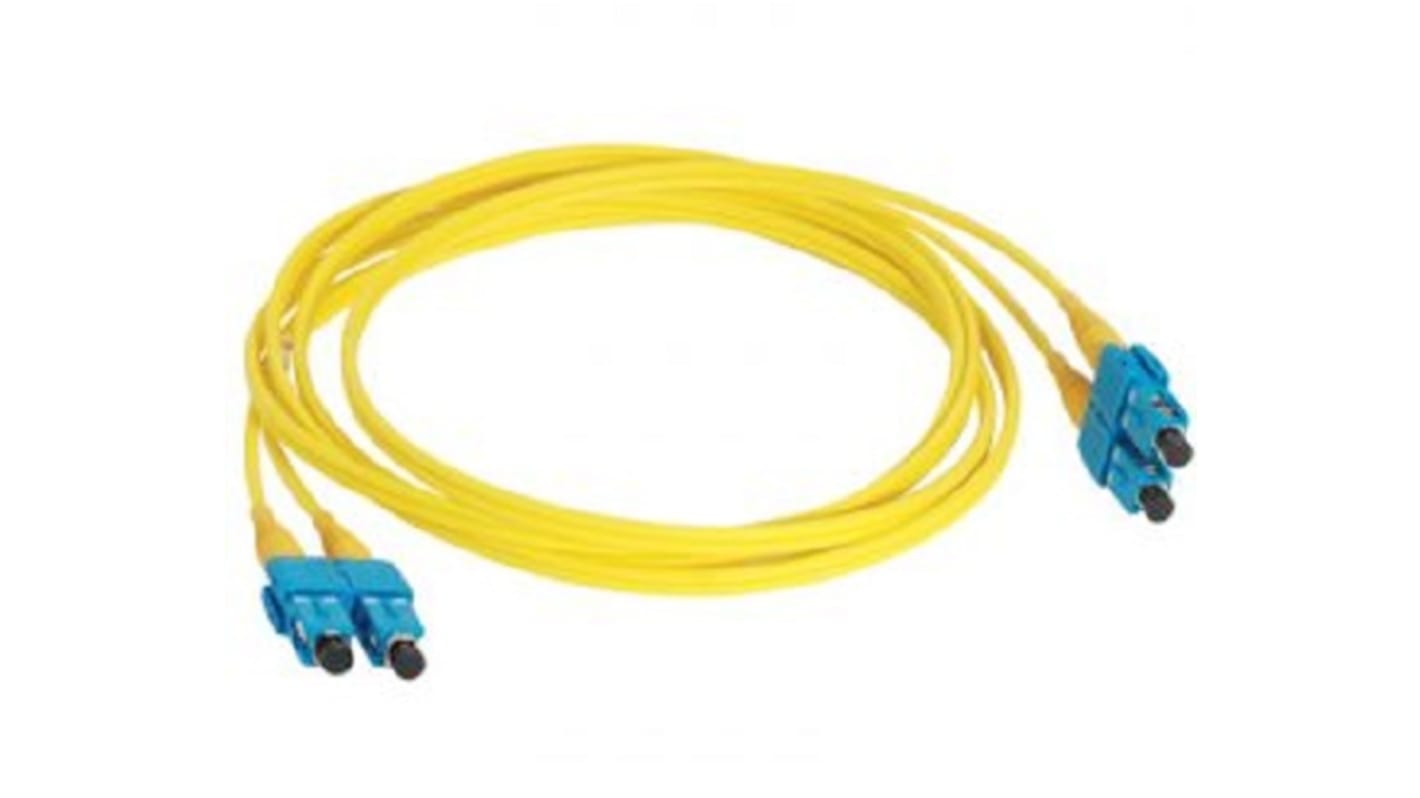 Câble fibre optique Molex Premise Networks 2m Avec connecteur / SC, OS1 Mono-mode, 2 fibres