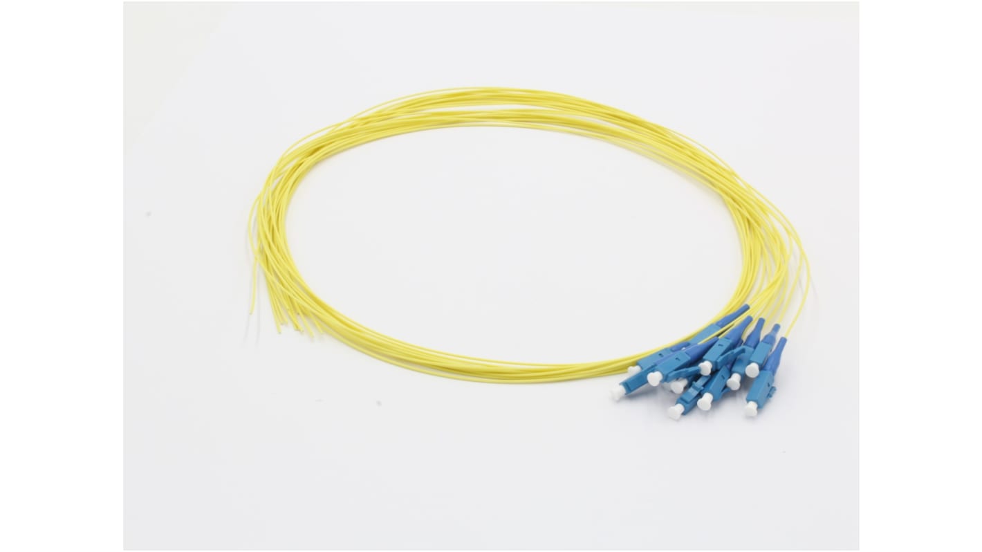 Molex Premise Networks LC to LC Simplex OS2 Single Mode OS2 Fibre Optic Cable, 9/125μm, Yellow, 1m