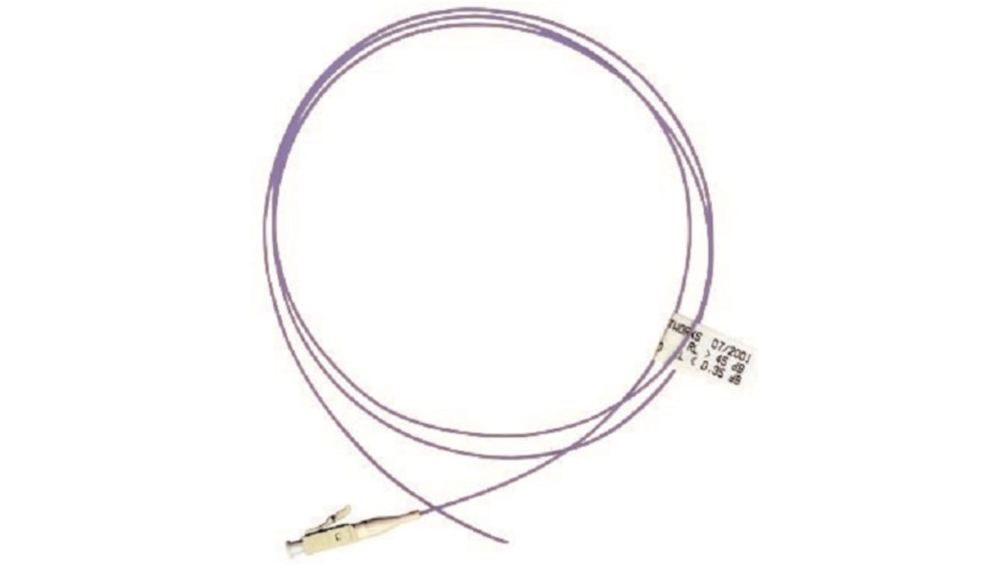 Câble fibre optique Molex Premise Networks, Longueur 1m, , avec connecteur / LC, OM4 Multi-mode 1 fibre