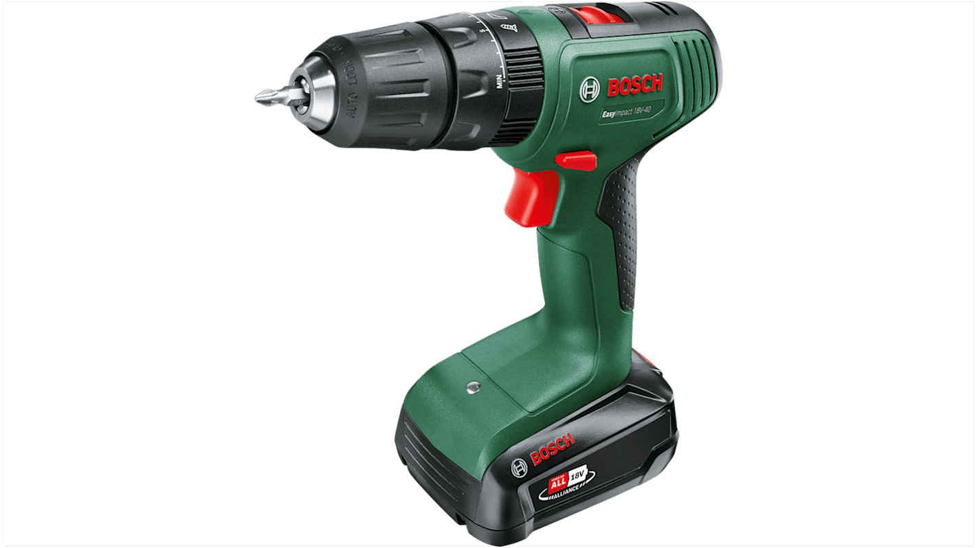 Bosch Keyless 18V Cordless Hammer Drill Li-Ion, Cordless