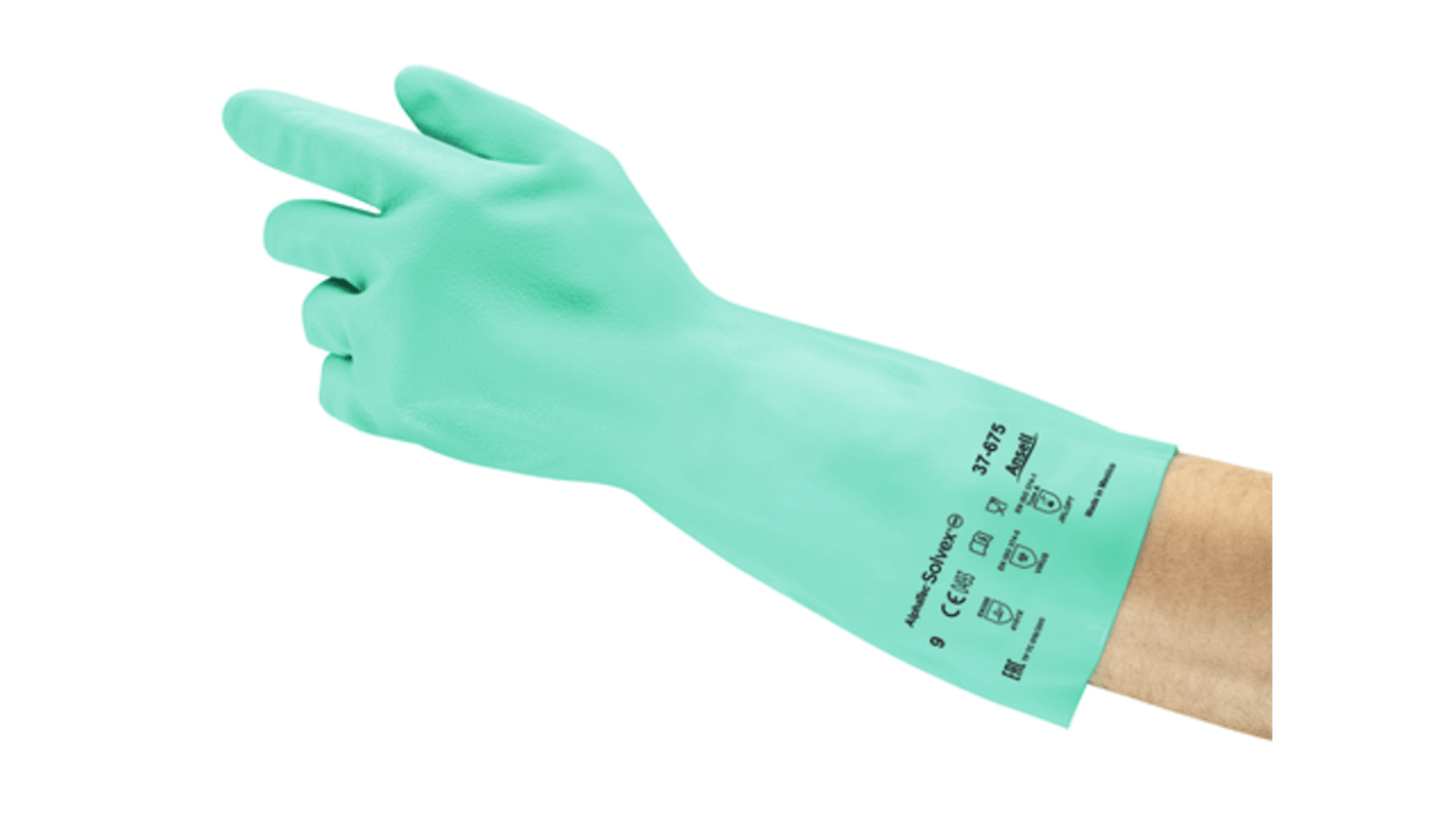 Gants de manutention Ansell AlphaTec taille 11, Résiste aux produits chimiques, Vert