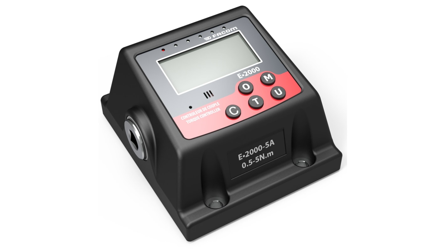 Facom Digital Torque Tester, 0.5 → 5Nm, 1/4in Drive, ±1.0 Clockwise, ±3.0 Counter Clockwise Accuracy