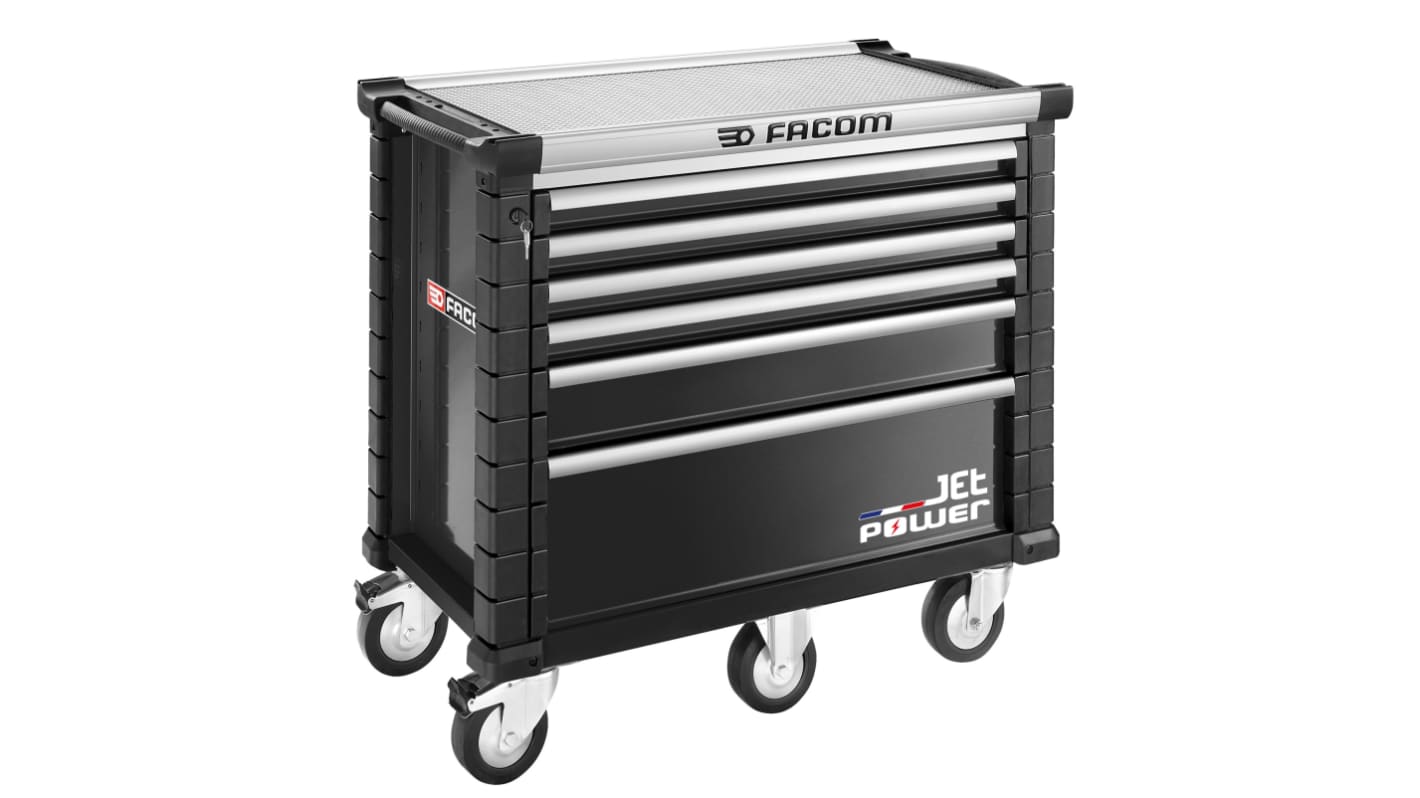 Facom 6 Drawer Aluminium Wheeled Tool Cabinet
